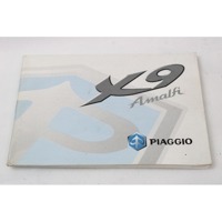 PIAGGIO X9 180 AMALFI MANUALE USO E MANUTENZIONE 00 - 02 OWNER'S MANUAL