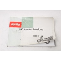 APRILIA SCARABEO 150 8102988 LIBRETTO USO E MANUTENZIONE 99 - 02 OWNER'S MANUAL