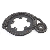 ROYAL ENFIELD SUPER METEOR 650 RAT00180 RLL00096 KIT CATENA CORONA PIGNONE 8000 KM 23 - 25 SPROCKET CHAIN KIT