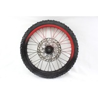 BETA RR 50 ENDURO CERCHIO RUOTA A RAGGI ANTERIORE 21" 07 - 09 FRONT WHEEL BULLONI DISCO ROVINATI