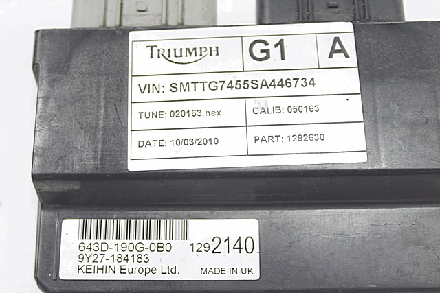T2072795 T1292630 T2500266 STRETCHED LETTER FRAME TRIUMPH TIGER 1050 (2006 - 2012) Gebrauchtteil für 2010