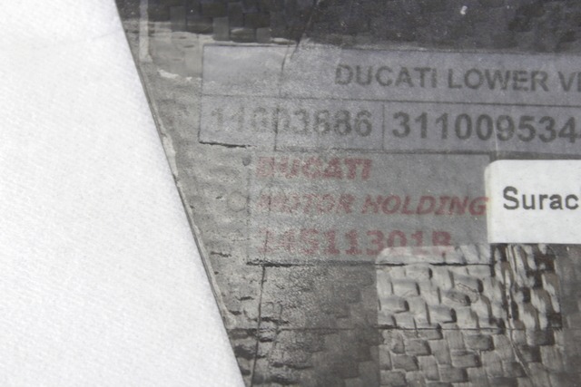 CUBIERTA / PROTECCIONES DE PIEZAS DEL MOTOR OEM N. 24511301B GEBRAUCHTTEIL  MOTO DUCATI HYPERMOTARD ( 2013 - 2018 ) HAUBRAUM, 939 cc ERSTZULASSUNG 2017