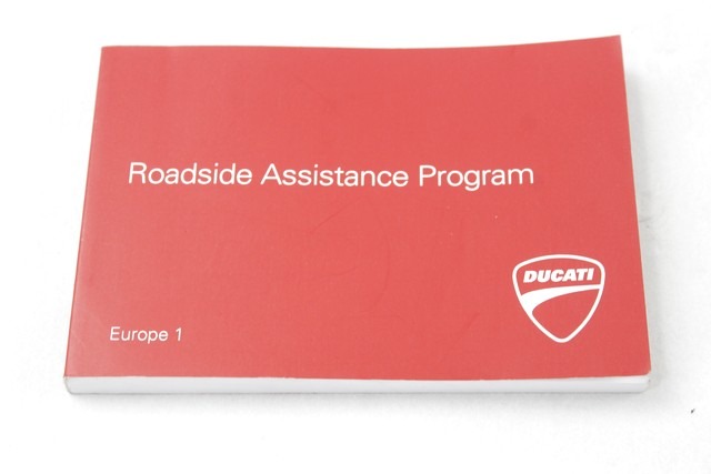 DUCATI MONSTER 797 91717373A ROADSIDE ASSISTANCE PROGRAM 17 - 18 