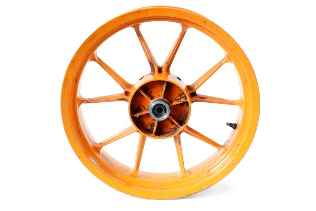 KTM 390 DUKE 9021000104404 CERCHIO RUOTA POSTERIORE 17X4.00 12 - 16 REAR WHEEL 9021020104404 CON GRAFFI