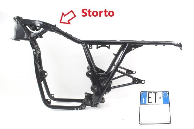 ROYAL ENFIELD INTERCEPTOR 650 148130L TELAIO CON DOCUMENTI 19 - 24 FRAME WITH DOCUMENTS TELAIO STORTO