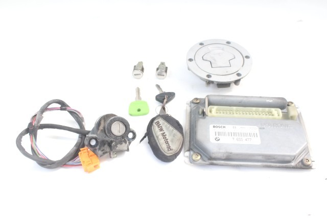 BMW K 1200 RS 51252313183 13617655477 KIT CHIAVI ECU ACCENSIONE K41 00 - 05 KEY LOCK ECU KIT 13617673166 13617657296