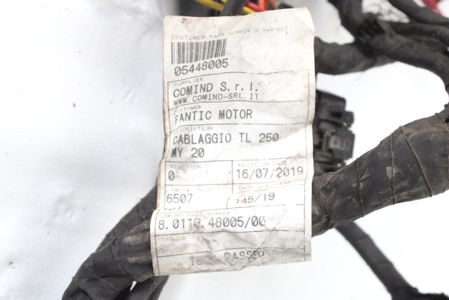 FANTIC MOTORE ENDURO 250 COMPETIOTION 4T CABLAGGIO IMPIANTO ELETTRICO FA25 (2020) MAIN WIRING HARNESS