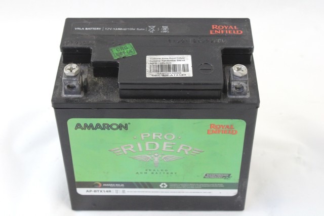 BATTERIA MOTO ROYAL ENFIELD AMARON PRO RIDER AP-BTX14R 12V 12AH 10HR BATTERY