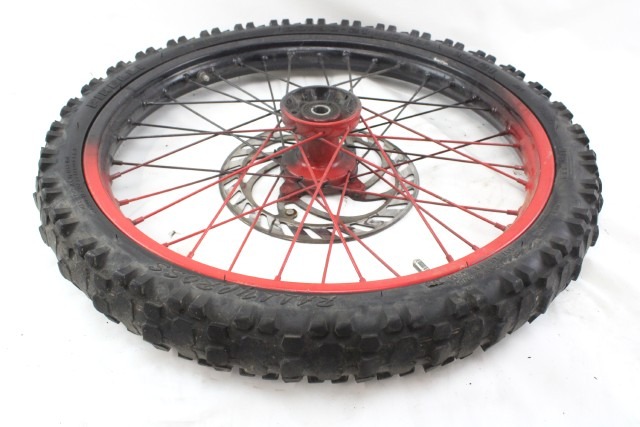 BETA RR 50 ENDURO CERCHIO RUOTA A RAGGI ANTERIORE 21" 07 - 09 FRONT WHEEL BULLONI DISCO ROVINATI